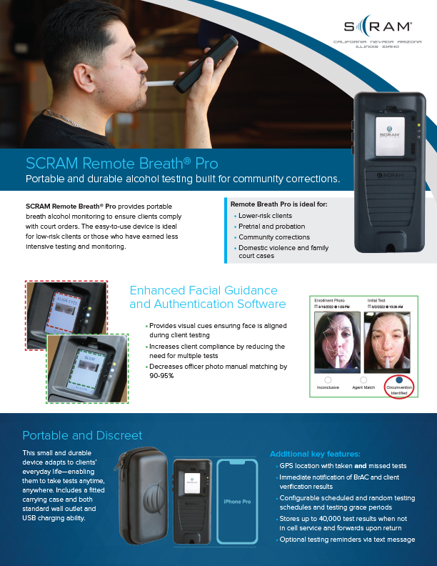Remote Breath Alcohol Monitor